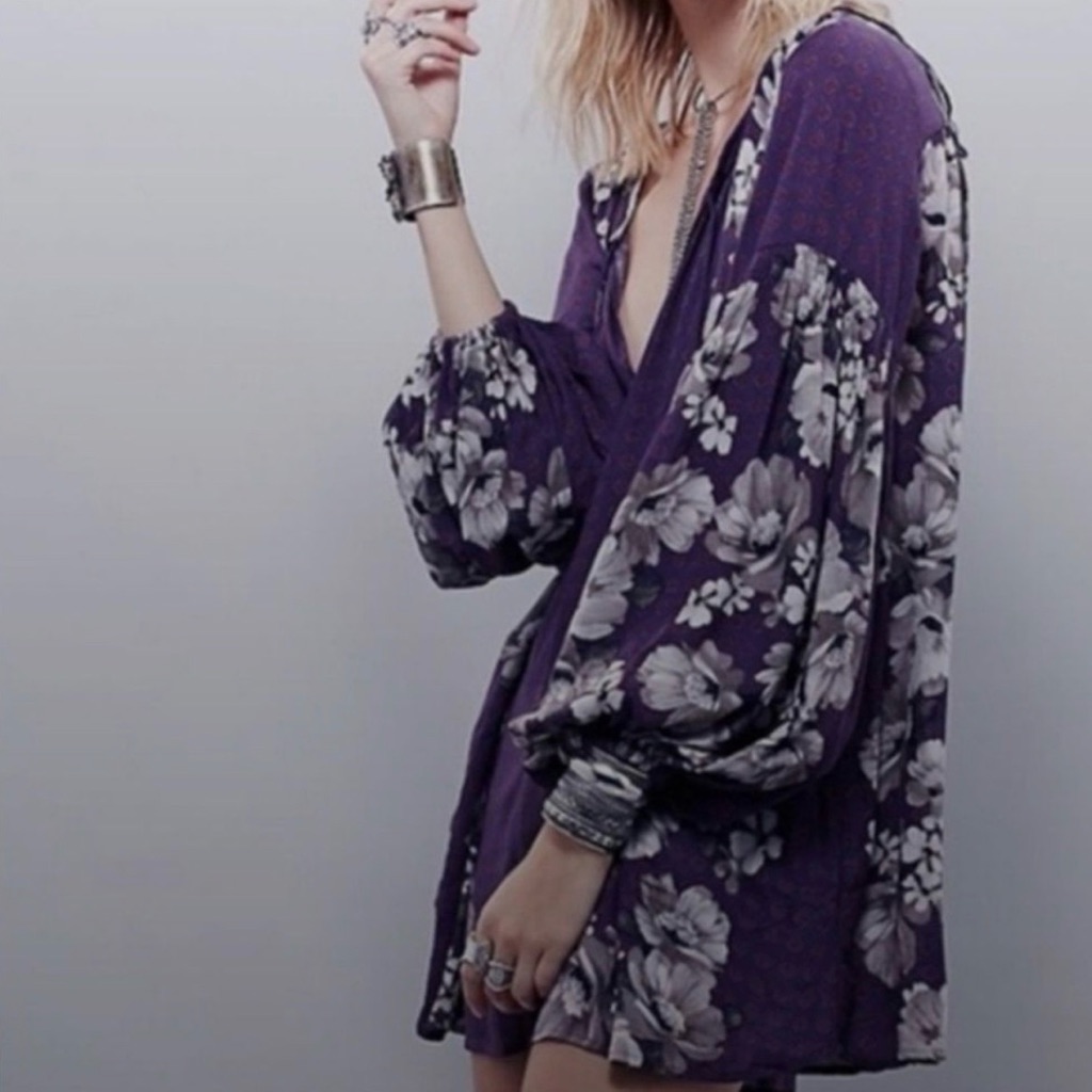 Free People Sunset Boulevard Floral Romper